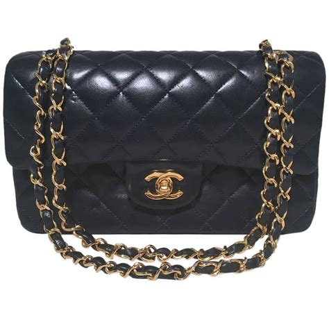 blue chanel bag price|vintage navy blue chanel bag.